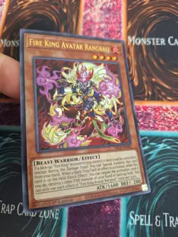 Yugioh Fire King Avatar Rangbali SR14-EN003 Ultra Rare 1st Edition Near Mint - Image 2