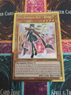 Yugioh Sky Striker Ace - Roze MGED-EN021 Premium Gold Rare 1st Edition Near Mint - Image 1