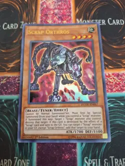 Yugioh Scrap Orthros DUOV-EN067 Ultra Rare 1st Edition Near Mint - Image 1