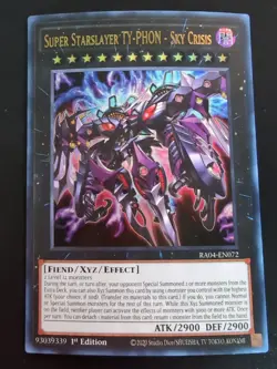 Super Starslayer Ty-phon - Sky Crisis Ultra Rare RA04-EN072 Yugioh - Image 1