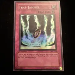 YUGIOH TCG - TRAP JAMMER - IOC-110 - 1st EDITION - SUPER RARE - Image 1