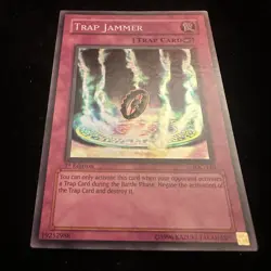 YUGIOH TCG - TRAP JAMMER - IOC-110 - 1st EDITION - SUPER RARE - Image 2