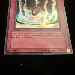 YUGIOH TCG - TRAP JAMMER - IOC-110 - 1st EDITION - SUPER RARE - Image 4