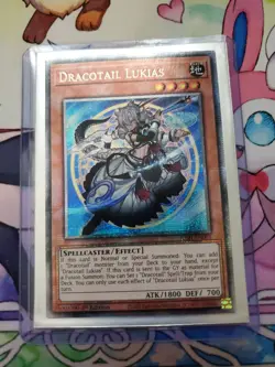 YuGiOh - Dracotail Lukias - JUSH-EN001 - Starlight Rare - 1st Edition - NM - Image 1