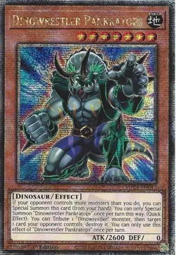 Yugioh MP24-EN047 - x1 Dinowrestler Pankratops - Quarter Century Secret Rare - Image 1