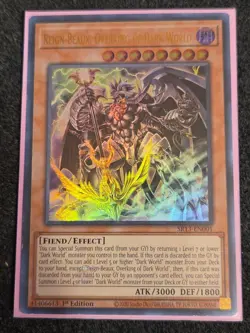 1X VLP Reign-Beaux, Overking of Dark World - SR13-EN001 - Ultra Rare 1st yugioh - Image 1