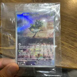 Teal Mask Ogerpon SVP123 Full Art Black Star Promo Pokemon Card SEALED - Image 3