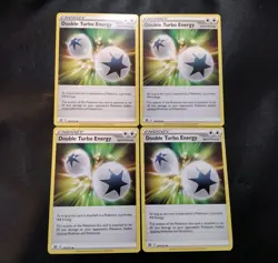 4x Double Turbo Energy 151/172 Brilliant Stars Pokemon Card Playset NM - Image 1