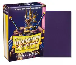 (60-Pk) Dragon Shield Card Sleeves PURPLE MATTE Small/Mini Size Japanese X10 - Image 1