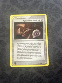 MYSTERIOUS FOSSIL HP 10 - 91/100 - EX Sandstorm - Common - Pokemon Card D2 - Image 1