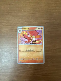 Simisear 023/191 Pokemon Scarlet & Violet Surging Sparks 2024 Card - Image 1