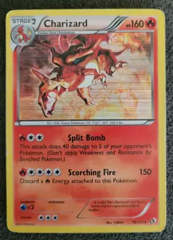 Pokemon Charizard Legendary Treasures Holo Card NM 19/113 - Image 1