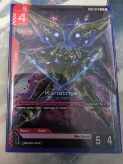 Gundam Card Game Newtype Rising Kshatriya GD01-044 LR - Image 1