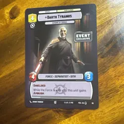 Darth Tyranus: Event Exclusive | Star Wars Unlimited | 2025 Promo Card - Image 1