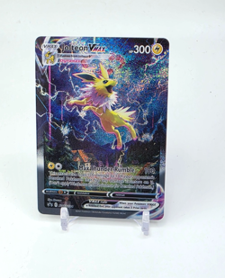 Custom SPARKLING HOLO Jolteon VMax Jolteon Pokemon Card READ DESCRIPTION BELOW - Image 1