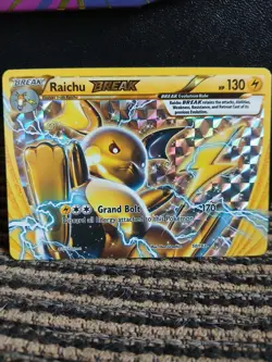 Pokemon TCG Raichu Holo Card Break 50/162 XY Breakthrough - MP - Image 1