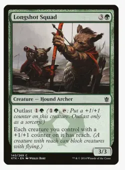 Longshot #140 Khans of Tarkir (KTK) Magic Card in Protective Sleeve - Image 1