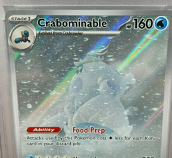 2024 PSA 9 Mint Pokemon SCR Crabominable Illustration Rare #149 Holofoil Card - Image 3