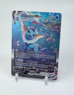 Unofficial Custom SPARKLING HOLO Vaporeon Card READ DESCRIPTION BELOW - Image 1