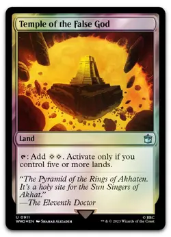 Temple of the False God (Surge Foil) #911 (NM) Doctor Who WHO Magic MTG - Image 1