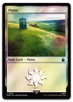 Plains (0196) #196 (Foil) (NM) Doctor Who WHO Magic MTG - Image 1