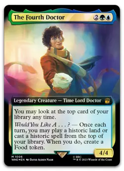 The Fourth Doctor (Extended Art) (Surge Foil) #1006 NM Doctor Who WHO Magic MTG - Image 1
