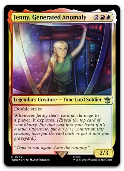 Jenny, Generated Anomaly (Surge Foil) #742 (NM) Doctor Who WHO Magic MTG - Image 1