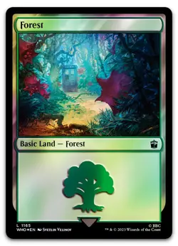 Forest (1165) (Surge Foil) #1165 (NM) Doctor Who WHO Magic MTG - Image 1