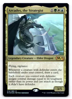 Arcades, the Strategist LP Core Set 2019 212/280 MTG Foil - Image 1