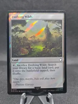 MTG - [FOIL] Evolving Wilds (Surge Foil) - Fallout - Image 1