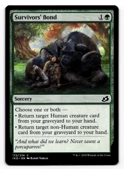 MTG Survivor's Bond IKO 172/274 Ikoria: Lair of Behemoths Common - Image 1