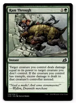 Magic the Gathering MTG Ikoria: Lair of Behemoths Ram Through #170 - Image 1