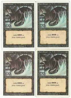 MTG Dark Ritual x4 Revised Edition Common MP Playset - Image 1