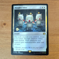 Moogles' Valor - Prerelease Stamped Foil - Final Fantasy MTG - Image 1