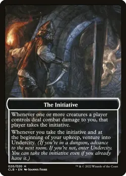 4x Foil The Initiative/Undercity Token, Baldur's Gate Tokens, MTG, 4 pack, Magic - Image 1