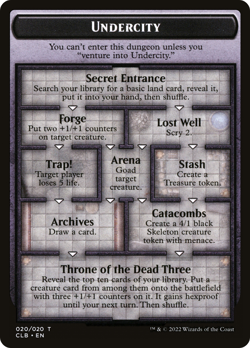 4x Foil The Initiative/Undercity Token, Baldur's Gate Tokens, MTG, 4 pack, Magic - Image 2