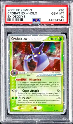 Crobat EX RARE HOLO EX DEOXYS INVESTMENT SSP POKEMON GEM MINT PSA 10 - Image 1