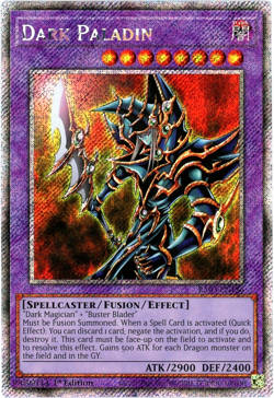 YuGiOh! Dark Paladin RA03-EN126 - Platinum Secret Rare 1st Edition - NM/M - Image 1