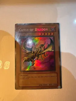 Yugioh Curse Of Dragon LOB-066 Super Rare 1st Edition North American Print NM/M - Image 1