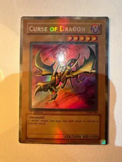 Yugioh Curse Of Dragon LOB-066 Super Rare 1st Edition North American Print NM/M - Image 2