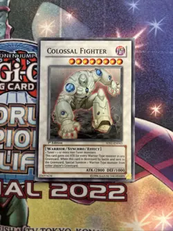 (YBL) Colossal Fighter 5DS1-EN043 1st Edition Super Rare Yugioh Card MP - Image 1