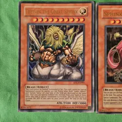 Yugioh Sphinx Lot - Andro Sphinx EP1-EN001, Sphinx Teleia EP1-EN002, Theinen NM! - Image 2