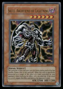 Yugioh Skull Archfiend of Lightning DCR-073 Ultra Rare Unlimited NM - Image 1