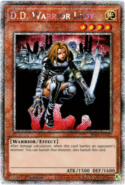 YuGiOh! D.D. Warrior Lady - RA03-EN129 Platinum Secret Rare 1st Edition - NM/M - Image 1