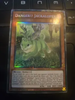 YUGIOH Collector's Rare Danger!U JackalopeU RA01-EN013 1st Edition - Image 2