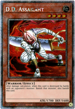 YuGiOh! D.D. Assailant RA03-EN141 Platinum Secret Rare 1st Edition English NM/M - Image 1