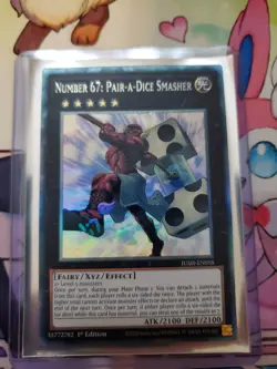 YuGiOh - Number 67: Pair-A-Dice Smasher - JUSH-EN058 - Collectors - 1st - NM - Image 4