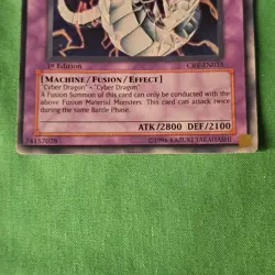 **Cyber Twin Dragon - CRV-EN035 - 1st Edition - Ultra Rare - Yugioh GX NM** - Image 2