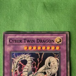 **Cyber Twin Dragon - CRV-EN035 - 1st Edition - Ultra Rare - Yugioh GX NM** - Image 3