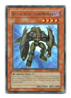 Destiny Hero - Fear Monger - DP05-EN009 Rare - YuGiOh-LP - Image 1